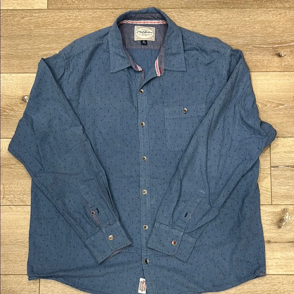 Faded Glory Men's Blue Shirt - Picture 6 of 9